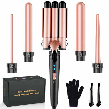 3-Barrel Hair Waver Curler