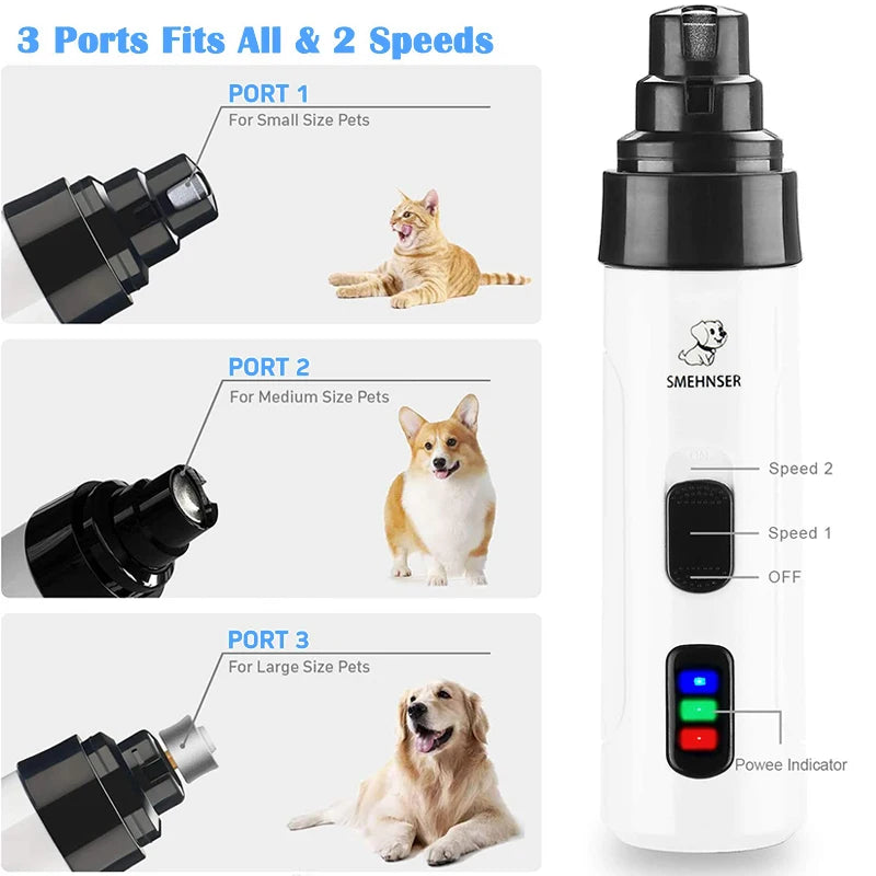 USB Rechargeable Pet Nail Grinder