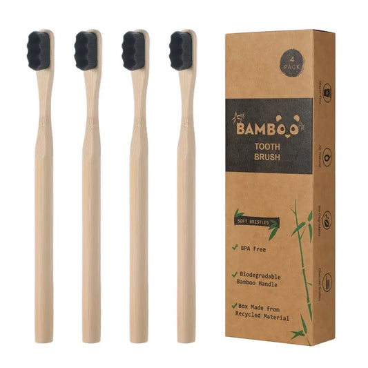  Biodegradable Bamboo Toothbrush Soft Bristles