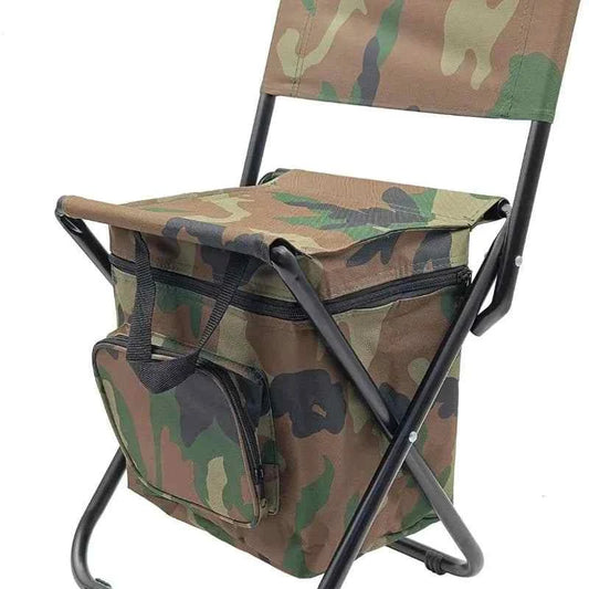 Camouflage Fishing Chair Cooler