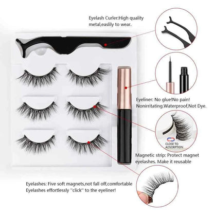 Magnetic Eyelashes Eyeliner Set