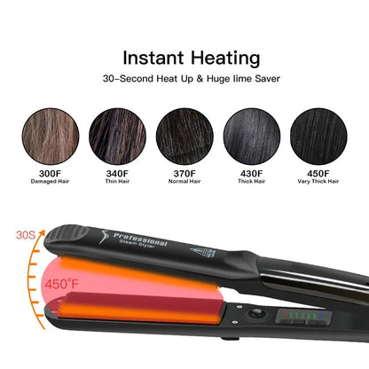 Ceramic Vapor Hair Straightener