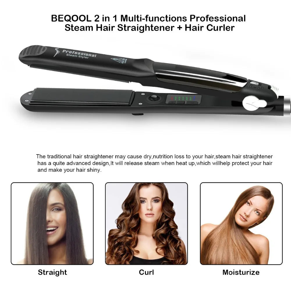 Ceramic Vapor Hair Straightener