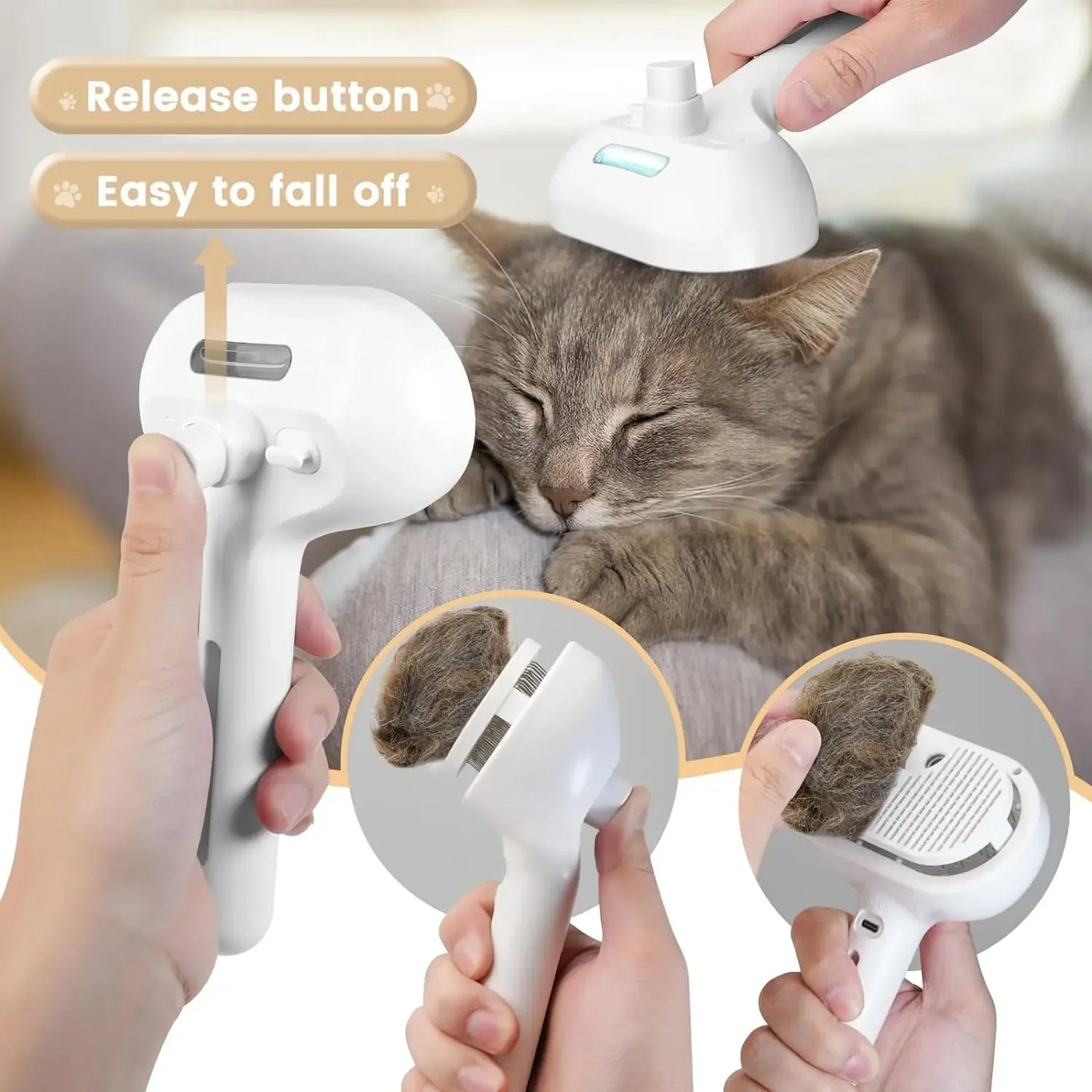 3-in-1 Pet Cleaning Brush