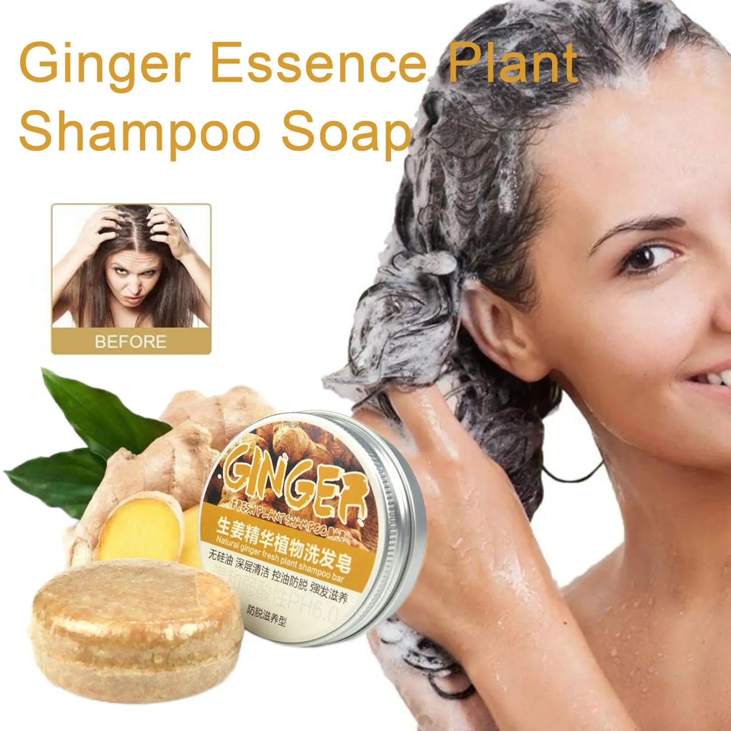 Ginger Polygonum Hair Soap