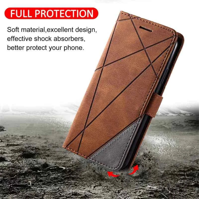 Leather Wallet Case for Samsung