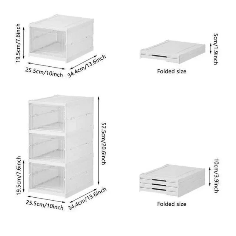 Foldable Shoe Storage Box