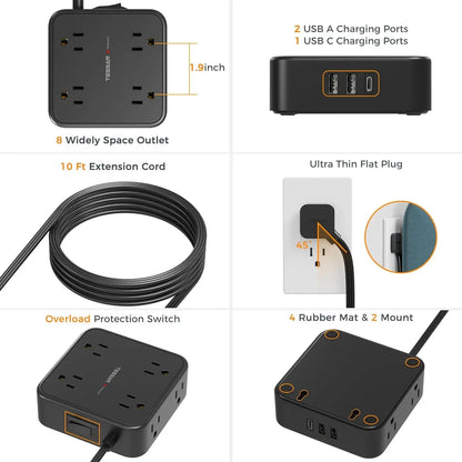 TESSAN Surge Protector Power Strip