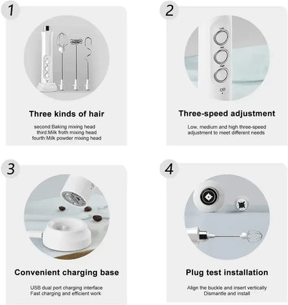 Wireless Milk Frother Rechargeable