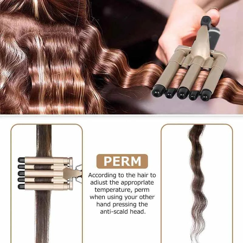 5-Tube Wave Curling Iron