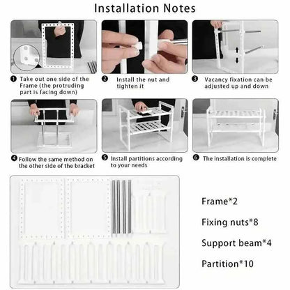 Stackable Cabinet Organizer Shelves