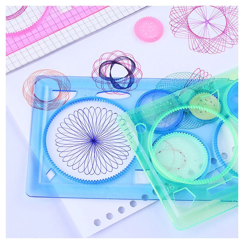 Spirograph Drawing Stencils Set