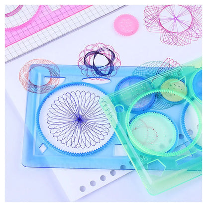 Spirograph Drawing Stencils Set