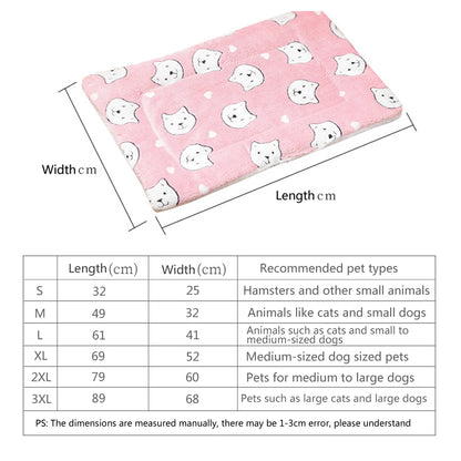 Warm Winter Pet Bed Mat