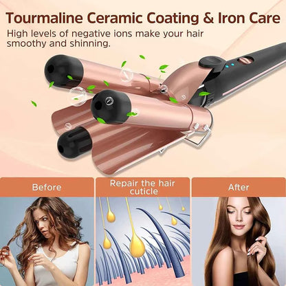 3-Barrel Hair Waver Curler