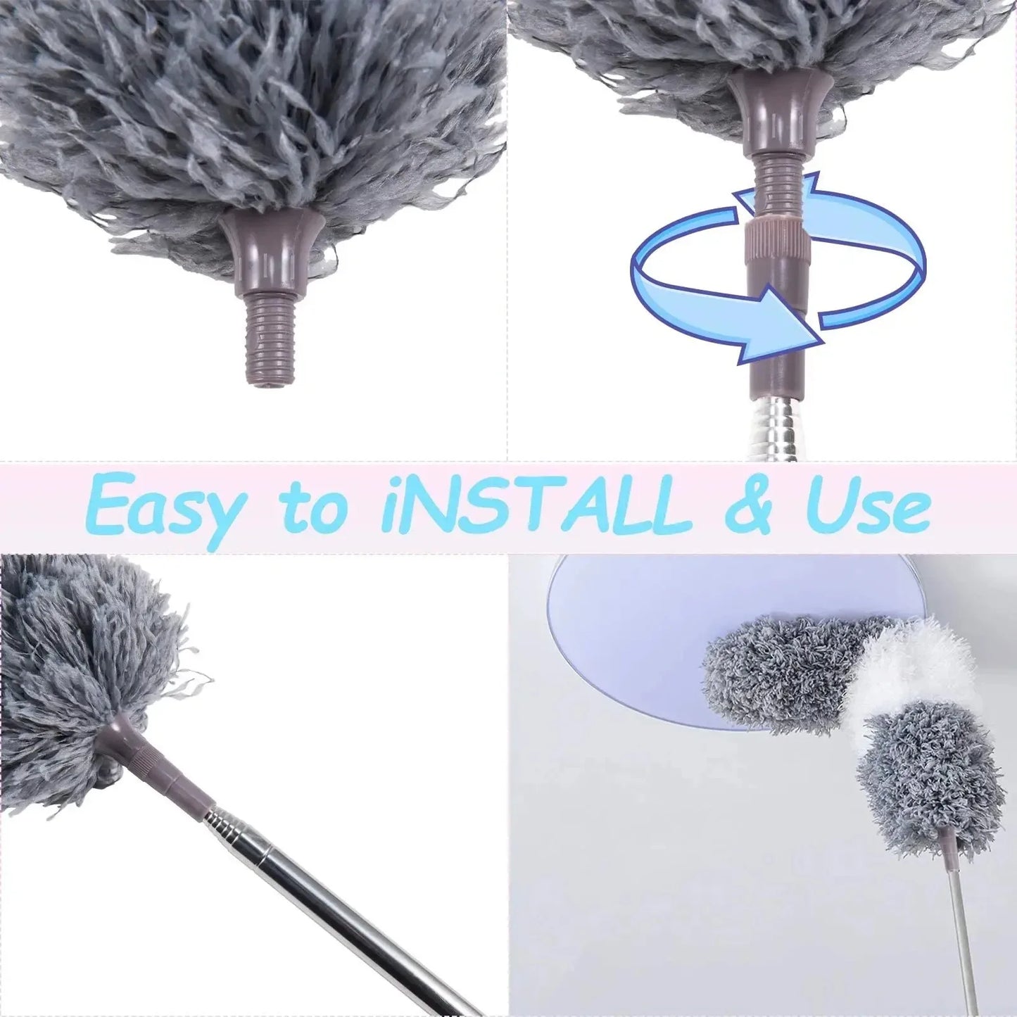 Multifunctional Extendable Dust Mop