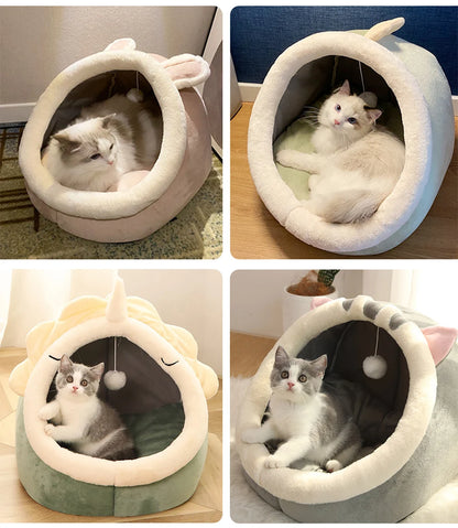 Cartoon Cat Pet Bed