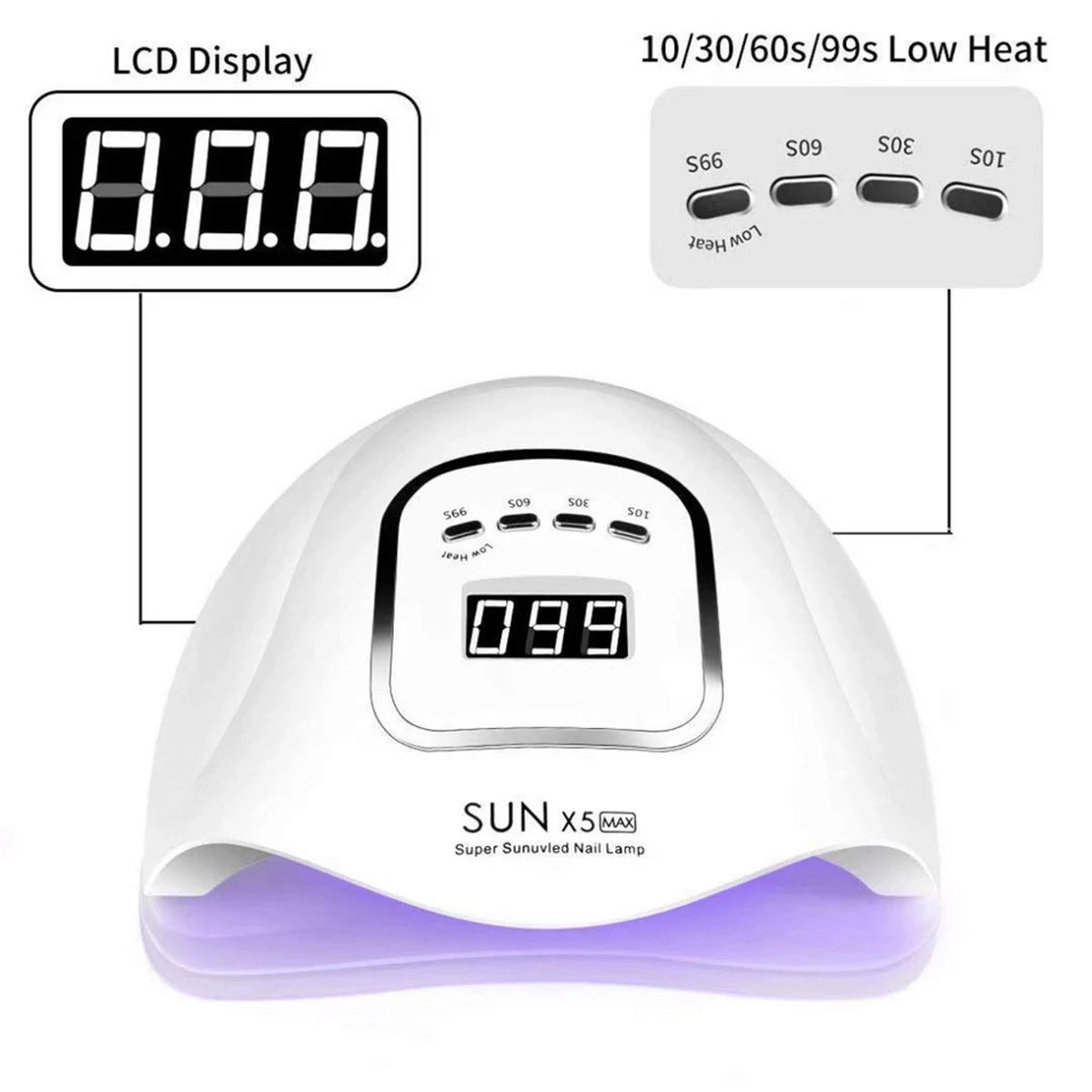 45-Bead LED Nail Lamp