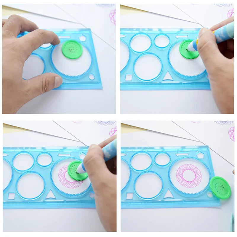 Spirograph Drawing Stencils Set