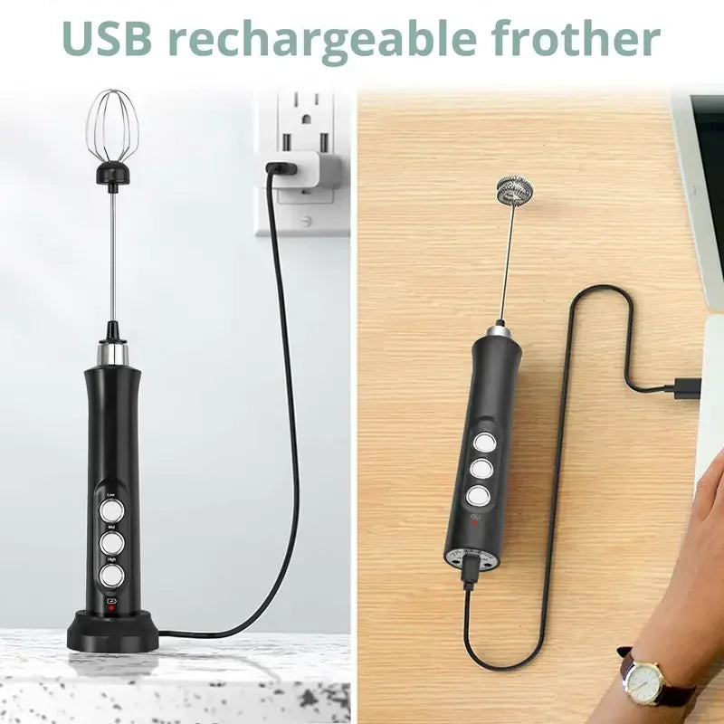 Wireless Milk Frother Rechargeable