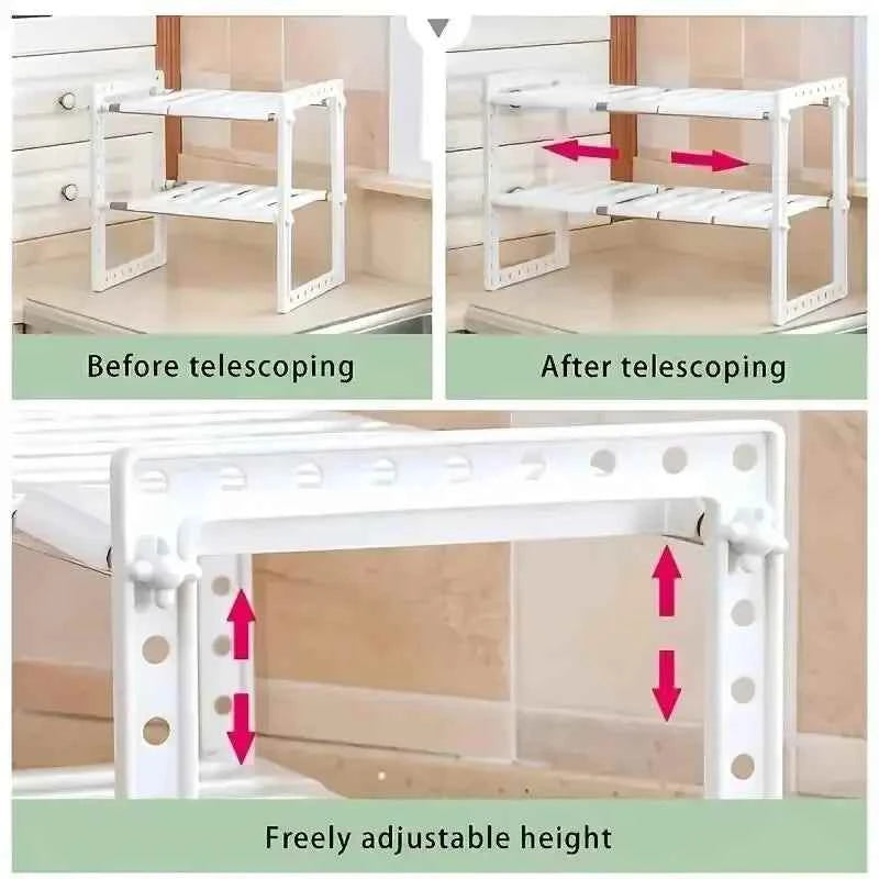 Stackable Cabinet Organizer Shelves