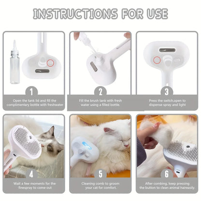 3-in-1 Pet Cleaning Brush