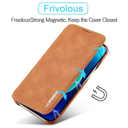 Leather Flip Wallet Case