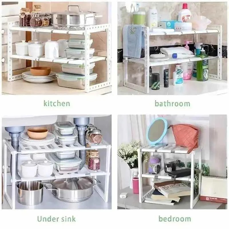 Stackable Cabinet Organizer Shelves