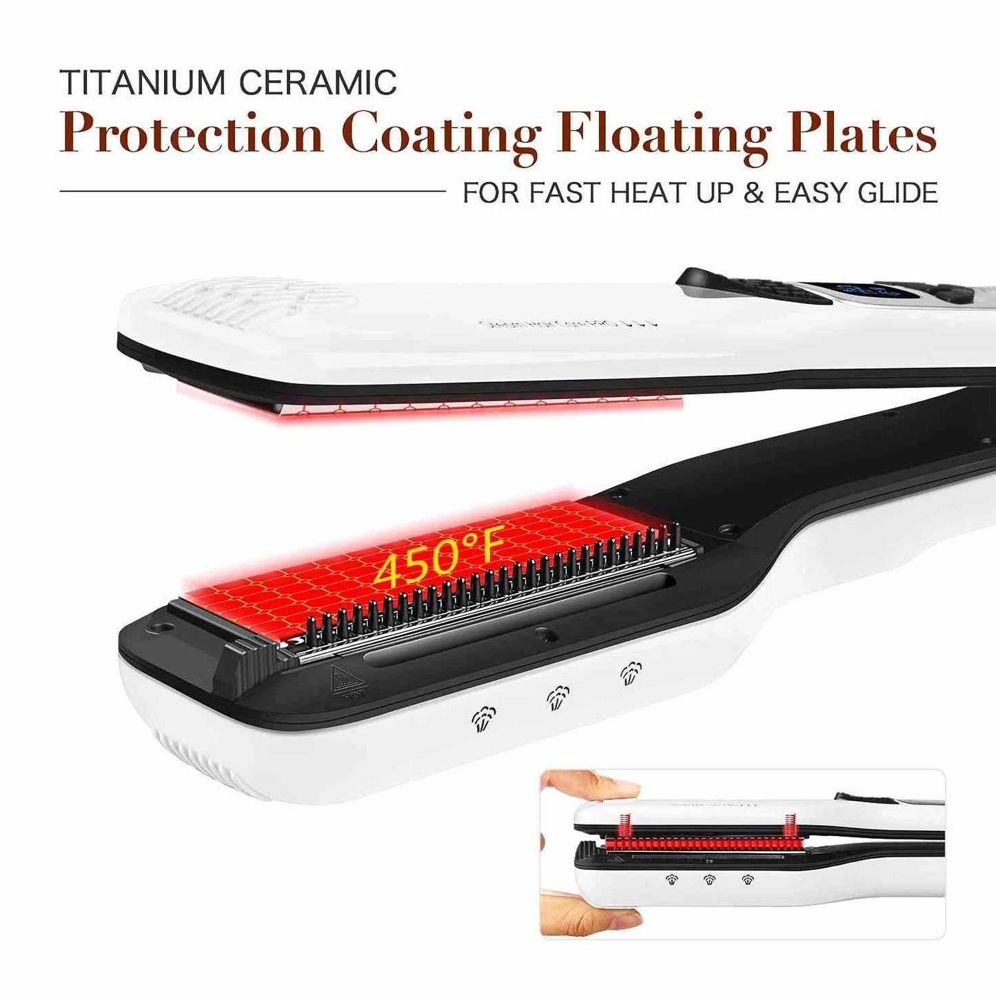 Ceramic Steam Hair Straightener