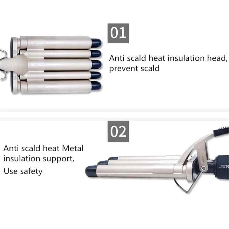 5-Tube Wave Curling Iron